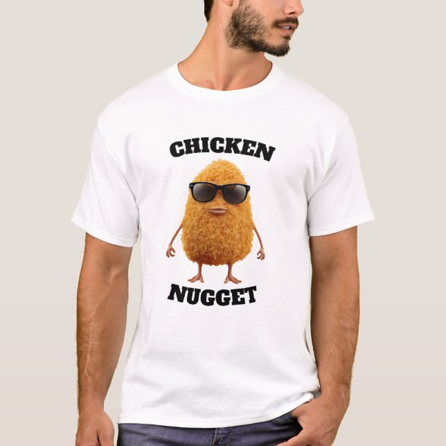 Hühnchen-Nugget mit Sonnenbrille Cool t shirt (Vorderseite)