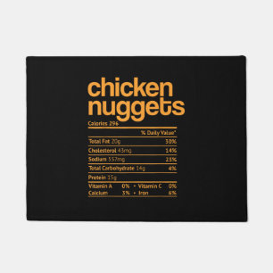 Hühnchen-Nuggets-Ernährungstatsachen Lustige Danks Fußmatte