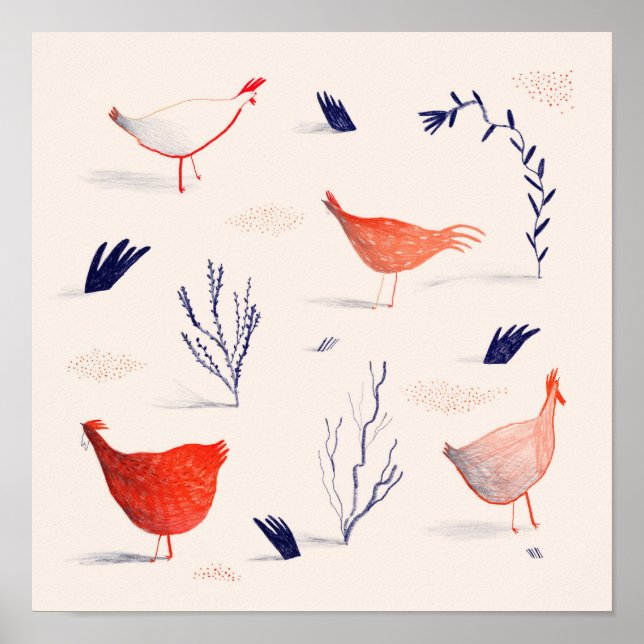 Hühnchen Poster (Vorne)