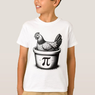 Hühnchen-Pot-Pie-Lustiger-Mathe-Witz-Hühnchen-Pot- T-Shirt