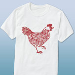 Hühnchen T-Shirt<br><div class="desc">Ein Hennendesign für Hühner- und Geflügelliebhaber, Bauer, kleine Hennenhalter und Hühnerflüster. Originelle Kunst von Nic Squirrell.</div>