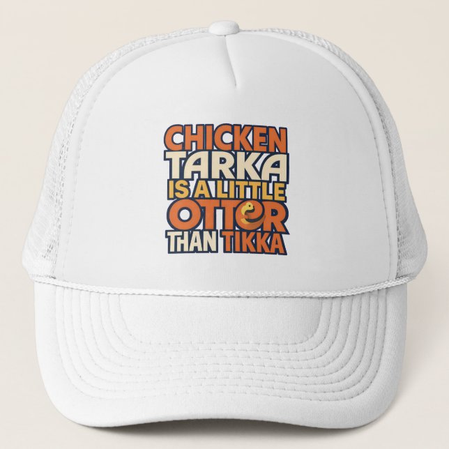 Hühnchen-Tarka-Witz Truckerkappe (Vorderseite)
