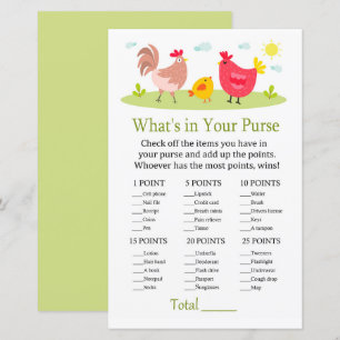 Hühnchen Was in Ihrem Handtaschenspiel ist Babydus