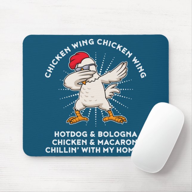 Hühnchen Wing Chicken Wing Shirt Song Lyric Hot Do Mousepad (Mit Mouse)