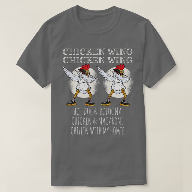Hühnchen Wing Chicken Wing Spaß Kinder T-Shirt (Design vorne)
