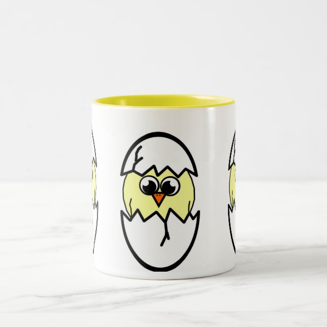 Hühnchen Zweifarbige Tasse (Mittel)