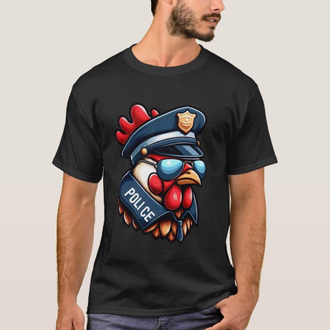 Hühnchenpolizist T-Shirt (Vorderseite)