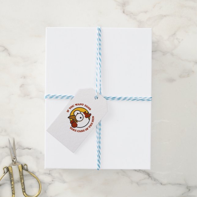 Hühner 1 geschenkanhänger (Mit Garn)