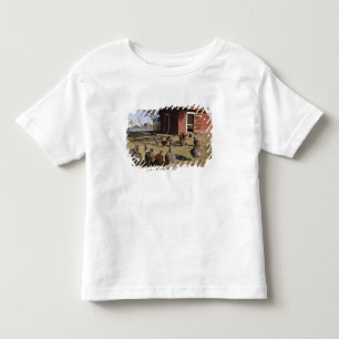 Hühner auf dem Gelände nahe des Hühnerstalls Clibu Kleinkind T-shirt