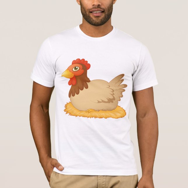 Hühner auf Eiern T - Shirt (Vorderseite)