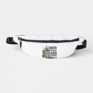 Hühner aufziehendes Jesus preisendes Vintage-Farm- Bauchtasche