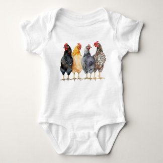 Hühner Baby Bauer Bodysuit, Country Kleinkind T-Sh Strampler