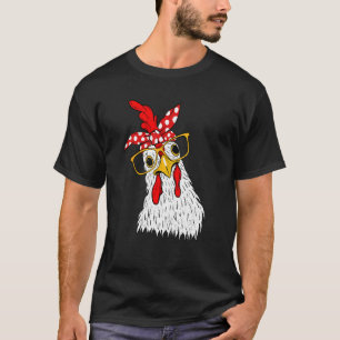 Hühner-Bandana-Mädchen - Geflügelbesitzer Rancher  T-Shirt