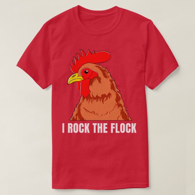 Hühner-Bauer Funny Backyard Bauer Flock T-Shirt (Design vorne)