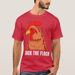 Hühner-Bauer Funny Backyard Bauer Flock T-Shirt