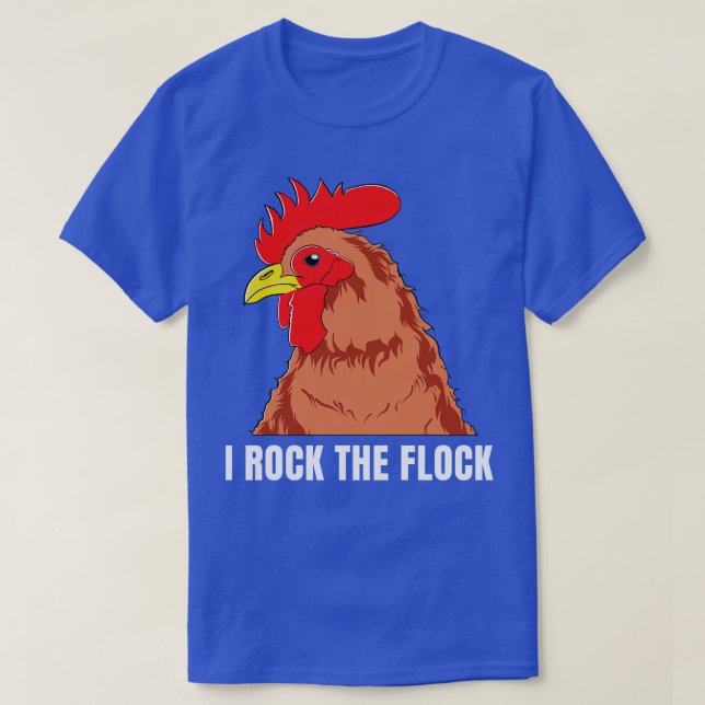 Hühner-Bauer Funny Backyard Bauer Flock T-Shirt (Design vorne)