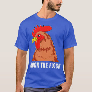 Hühner-Bauer Funny Backyard Bauer Flock T-Shirt