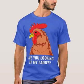 Hühner-Bauer Funny Backyard Damen T-Shirt