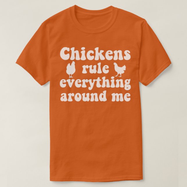 Hühner-Bauer Hühner Lover Rooster Hen Funny T-Shirt (Design vorne)