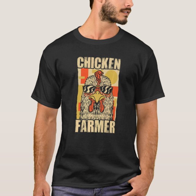 Hühner-Bauer Landwirtschaft Landwirtschaft Bauer T-Shirt (Vorderseite)