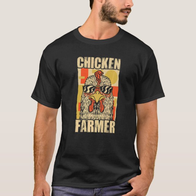 Hühner-Bauer Landwirtschaft Landwirtschaft Bauer T-Shirt (Vorderseite)
