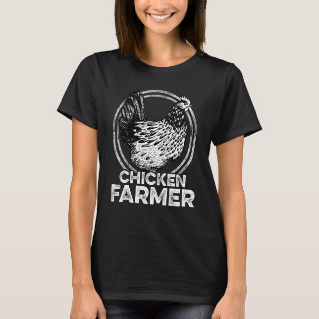 Hühner-Bauer Landwirtschaft Landwirtschaft Bauer T-Shirt (Vorderseite)