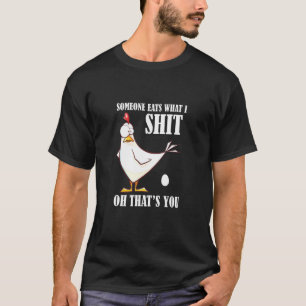 Hühner-Bauer-Rooster-Girl-Landwirtschaftschick T-Shirt