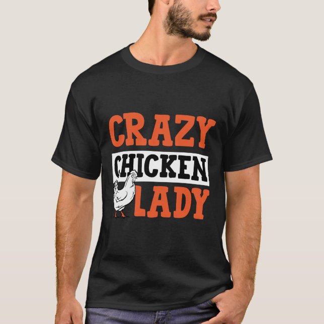 Hühner Bauer Weihnachten T-Shirt (Vorderseite)
