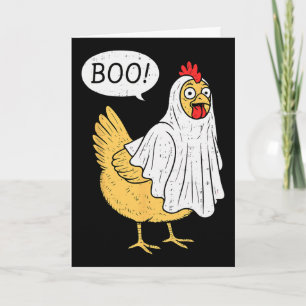 Hühner-Boo-Halloween-Kostüm Bauer Jungen Teens Mäd Karte