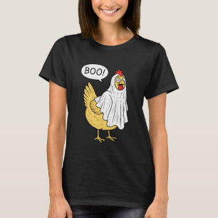 Hühner Boo Halloween Kostüm Bauer Jungen Teens Mäd T-Shirt