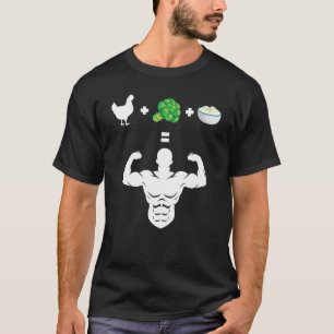 Hühner Broccoli Rice Bodybuilder Fun Broccoli Lov T-Shirt
