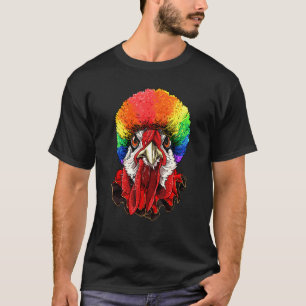 Hühner Clown Karneval Zirkuspersonal Hühner Bauer T-Shirt