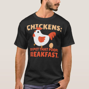 Hühner das Haustier, das das Frühstückshähnchen Ka T-Shirt