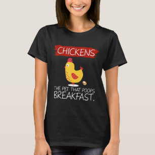 Hühner Das Haustier Das Weihnachten Frühstück Kote T-Shirt