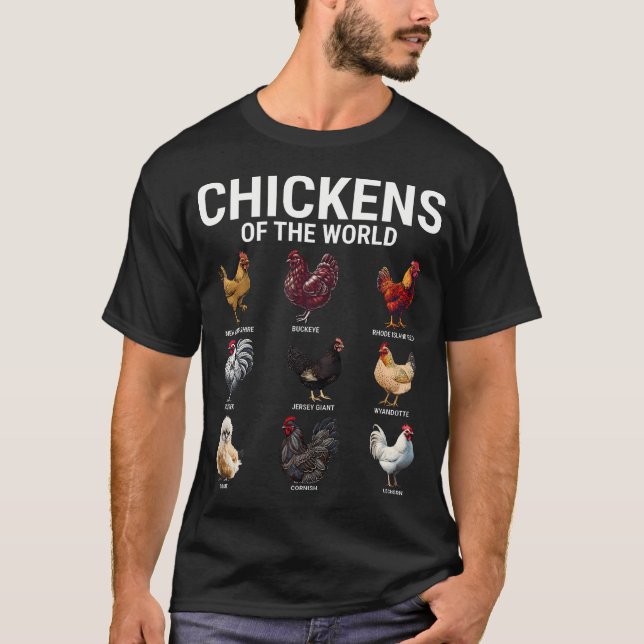 Hühner der Welt Süße Hühner T-Shirt (Vorderseite)