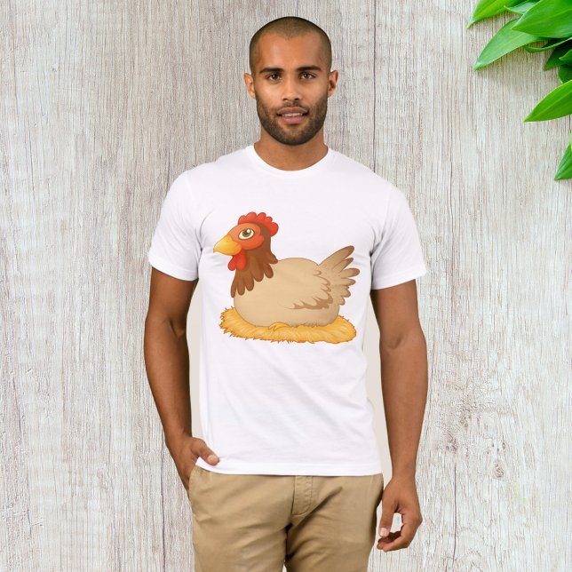 Hühner, die auf Niedlichen Nestbaum sitzen T-Shirt (Von Creator hochgeladen)