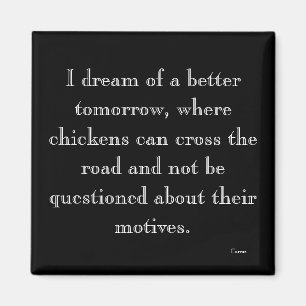 Hühner, die bewegenden Magneten kreuzen Magnet