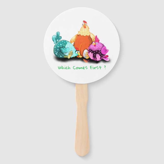 Hühner, die von Hand zu Hühnern Gewartet werden Fächer (Vorderseite)