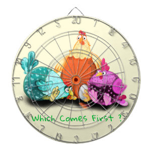 Hühner, die zur Schlachtung Gewartet werden Dartscheibe