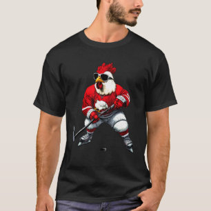 Hühner-Eishockey T-Shirt