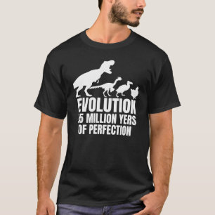 Hühner Evolution Landwirt Dinosaurier Rex Henne T-Shirt