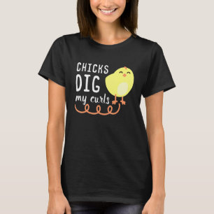 Hühner finden meine Locken lustig - Geschenkidee f T-Shirt