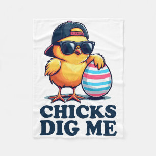 Hühner finden mich lustig Ostern Kleinkind Jungen Fleecedecke