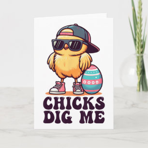 Hühner finden mich lustig Ostern Kleinkind Jungen Karte