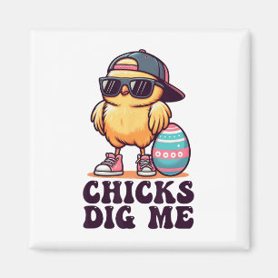 Hühner finden mich lustig Ostern Kleinkind Jungen Magnet