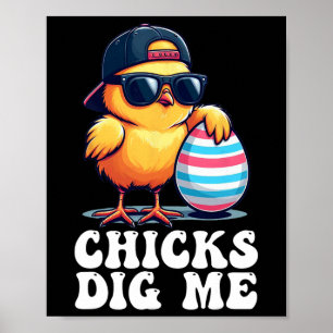Hühner finden mich lustig Ostern Kleinkind Jungen Poster