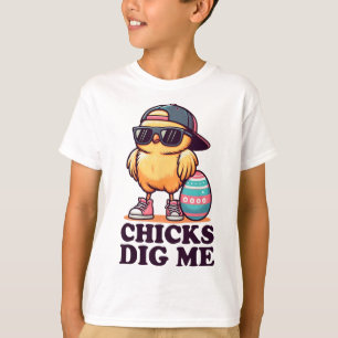 Hühner finden mich lustig Ostern Kleinkinder Junge T-Shirt