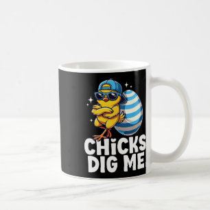 Hühner finden mich lustig Ostern Männer Jungen Fro Kaffeetasse