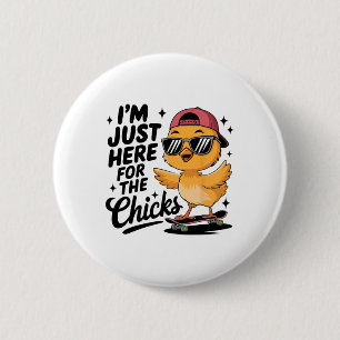 Hühner finden mich Ostern Kleinkind Jungen Männer Button