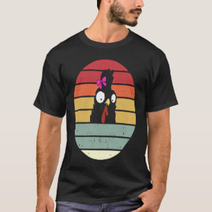 Hühner Frauen Retro Hühnerbauer Mädchen Jungen T-Shirt